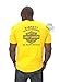 Harley-Davidson Mens Eat Asphalt V-Twin Chain Yellow Short Sleeve T-Shirt - 4X