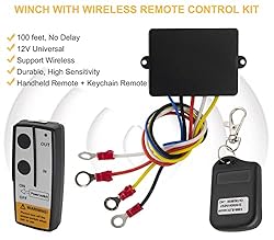 IVONNEY Ggeneric Wireless Winch Remote Control Kit