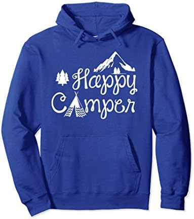 Unisex Happy Camper Camping Hoodie-Hoodie For Men-Hoodie for Women 2XL Royal Blue
