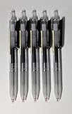 MUJI Clear Ballpoint Gel Pen [Black] 0.5mm x 5