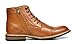 Bruno MARC BERGEN-03 Men's Formal Classic Notched Lace Up Perforated Leather Lined Ankle High Oxford Dress Boots BROWN SIZE 9.5