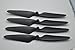 Blomiky 4pcs 2A+2B Propeller Props Blades Fit for MJX Bugs3 B3 H ubsan H501S Quadcopter Drone H501S Propeller Black