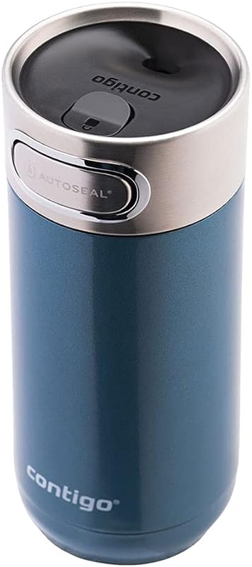 Luxe Autoseal mug isotherme, thermos café, mug en acier inoxydable avec isolation Thermalock, bouteille isotherme, tasse à café avec couvercle sans BPA facile à nettoyery, White Zinfandel, 360