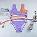 Leadmall Women Push Up Two Piece Bikini Set,Women’s Sexy Criss Cross High Waisted Padded Swimwear Bathing Suitsthumb 4