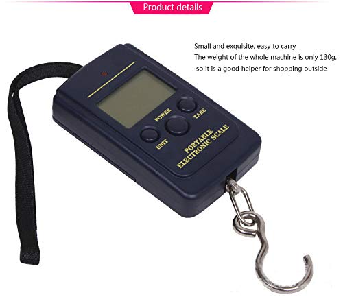 Backlight 40kg Electronic Scale Portable Hook Scale Hoisting Scale Spring Scale - Thumbnail 6