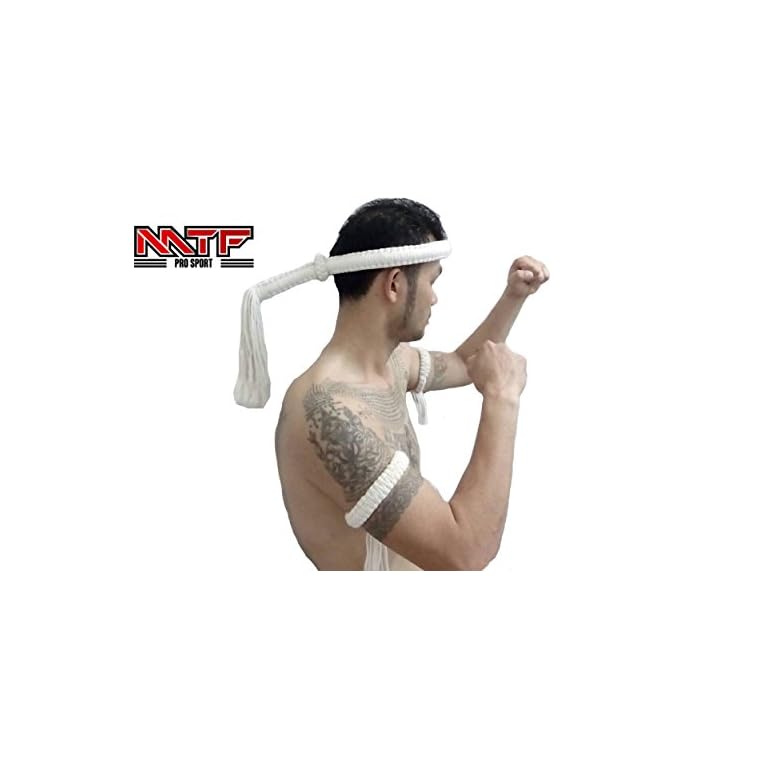 MTF MONGKOL & PRAJIAT Armband Muay Thai Boxing Traditional Headband/Set