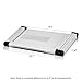 Furinno K6-WH Premium Aluminum 360 Adjustable Portable Folding Lapdesk,White