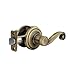 Kwikset Lido Hall/Closet Lever with Microban Antimicrobial Protection in Antique Brass