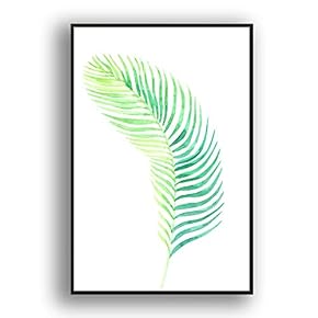 Framed Canvas Wall Art for Living Room, Bedroom Leaves Canvas Prints for Modern Home Decoration Ready to Hang - 16"x24" inches