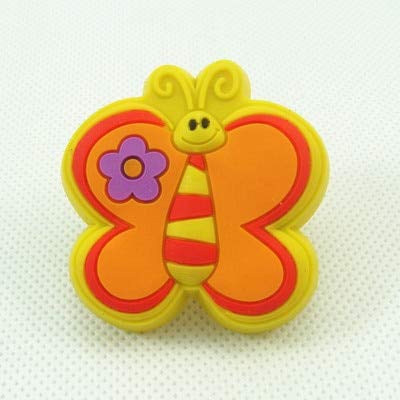 Sala Fnt 43mm Soft Rubber Butterfly Knobs Kids Dresser Drawer
