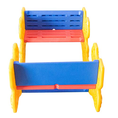 Bascule Montessori 2 En 1 - Transformable En Table/Chaises - Bois Naturel - Enfants 2+ Ans - 60kg Max