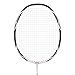 Senston-High Level 2 Player Graphite Badminton Racket Set-Includes 1 Badminton Bag/ 2 Rackets/ 2 Grips (Black + White)