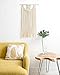 Mkono Macrame Wall Hanging Fringe Woven Wall Decor Bohemian Home Decorations for Apartment Bedroom Living Room Dorm