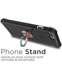 Aduro - Soporte para anillo de teléfono móvil 3 en 1, soporte universal para coche, agarre para dedos para iPhone, teléfono Samsung y smartphones