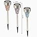 Solar Garden Lights Outdoor - Adecorty Solar Garden Stake Lights 3 Color Solar Path Lights, Landscape Lights for Garden Path Walkway Patio Lawn Outdoor Christmas Halloween Decorations, 3 Pack