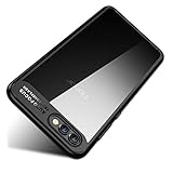 Huawei Honor View 10 Case, Vinve Slim Anti-Scratch Shockproof Cover Clear Hard Back Panel + TPU Bumper Protective Phone Case for Huawei Honor V10 (Black)