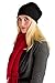 Fishers Finery Women's 100% Pure Cashmere Slouchy Beanie; Classic (Black)