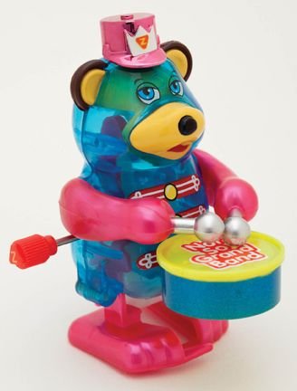 Tom Tom Wind up Bear with drum