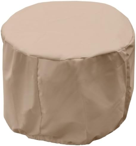KoverRoos Weathermax 44262 22-Inch Round Table Cover, 22-Inch Diameter by 15-Inch Height, Toast