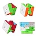 Roxenda Speed Cube Bundle, Magic Cube Set of 2x2x2 3x3x3 4x4x4 5x5x5 Stickerless Speed Puzzle Cube with Gift Box, Secret Tutorial for Speed Cubes