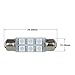 Partsam 44mm Festoon 561 562 211-2 LED Light Bulbs Car Interior Dome Map Reading Lights 561 562 564 570 571 577 578 211-2 212-2 214-2 Bulbs - Green 4Pcs
