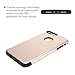 iPhone 7 Plus Case, Moonmini Shockproof Slim Fit 2 in 1 Dual Layer Armor Protective Shock Absorbing Hybrid Defender Cover for iPhone 7 Plus - Golden