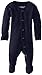 L'ovedbaby Unisex-Baby Organic Cotton Footed Overall, Navy, 3/6 Months