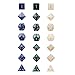 EVERMARKET Polyhedral Dice with 3 Complete Dice set for Dungeons and Dragons DND RPG MTG D20 D12 D10(00-90 and 0-9) D8 D4 Table Games , 21 Pcs (1)