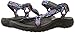 Skechers Women's Reggae-Decked Out Flat Sandal,Black/Multi,7 M US