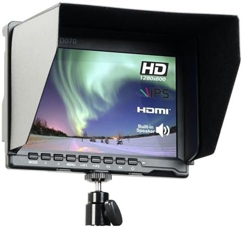 Avtec XHD070 7" Ultra-Thin HD On-Camera LED Field Monitor with Image Measurement Functions, 1280x800