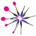 MixBeauty Professional 10 Pcs Oval Face Toothbrush Makeup Brushes Sets Countour Cream Powder Concealer Blush Cosmetic Foundation Brush (Rainbow)
