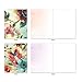 The Best Card Company - 10 Boxed Note Cards with Flowers - Blank Assorted Floral Notecards Bulk (4 x 5.12 Inch) - Watercolor Botanicals M3314