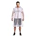ACVCY Rain Poncho for Men,Disposable Lightweight Rain Jacket with Drawstring Hood, Women Clear Transparent Rain Coat with Hood Rain Jacket