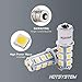 HOTSYSTEM LED Light Bulbs 1156 1141 7506 P21W BA15S 18-5050SMD for Car RV SUV Camper Trailer Trunk Interior Reversing Backup Tail Turn Signal Corner Parking Side Marker Lights(WarmWhite,Pack of 10)