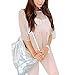 Mily Silver Holographic Laser Leather Drawstring Backpack Travel Casual Daypack