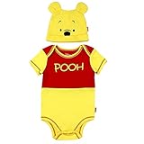 Winnie the Pooh Baby Boys' Creeper with Hat Set (3/6M)