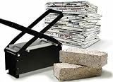 AuraHome AH Briquette Maker Black Iron DIY Paper Log Brick Fireplace Fuel view 1