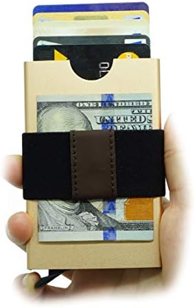 Smart Minimalist Wallet Slim RFID Blocking Credit Card Holder Pop Up Wallet