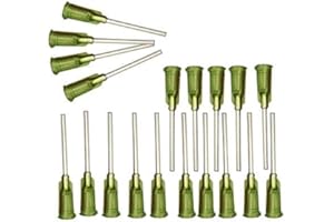 BBTCTY Industrial Dispensing Needles with Luer Lock 14 Ga x 1 Inch Length, Blunt Tip, Screw Interface,Pack of 100