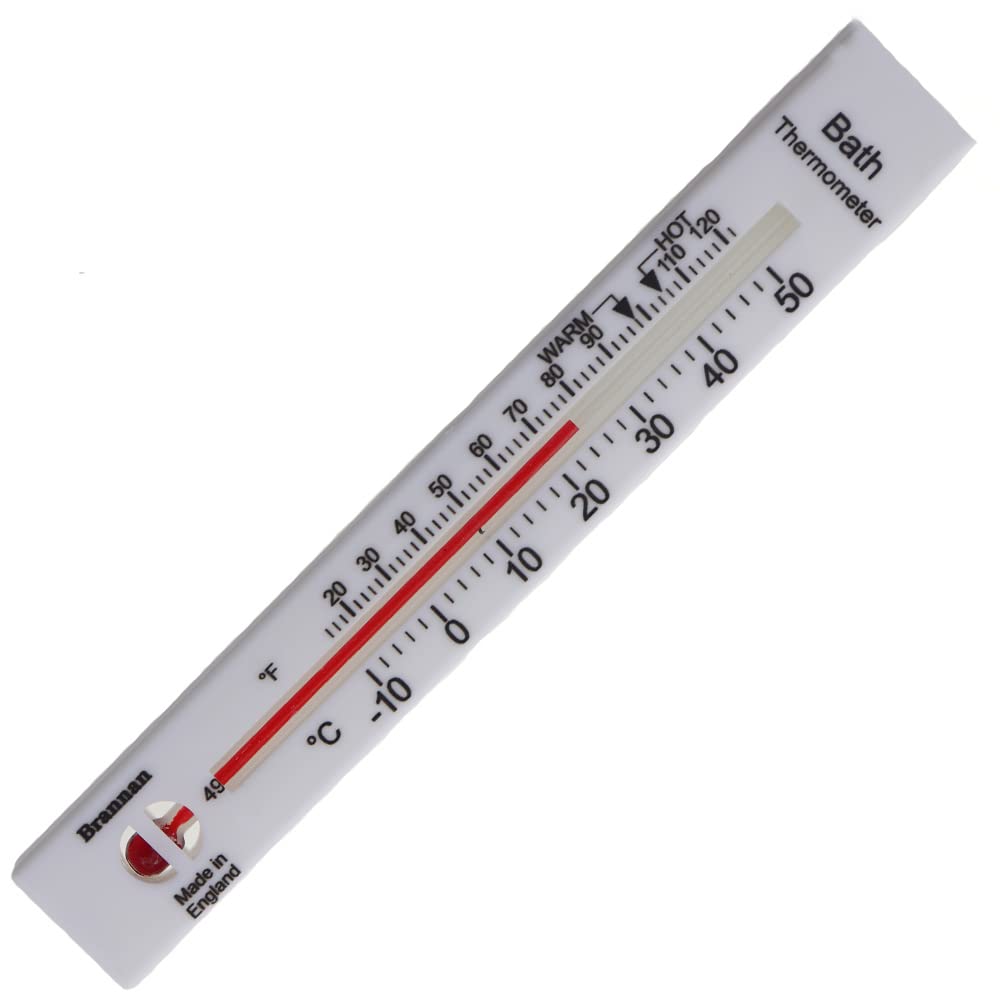 Brannan Bath Thermometer - Easy to use to Check Hot Water Temperature Prior to Bathing - The Ideal and Safe Baby Bath Thermometer