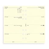 filoFax 68424 Refill for Year 2018 Personal Week On Two Pages Diary In Cotton Cream