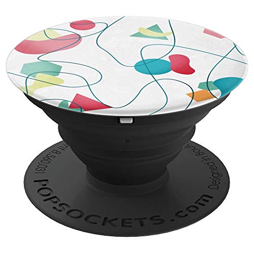 Geometric Miro Pattern Art Phone grip holder - PopSockets Grip and Stand for Phones and Tablets