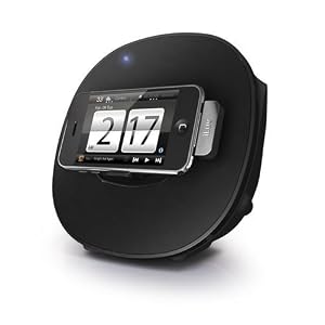 Image of iLuv iMM190 App Station Alarm Clock Stereo Speaker Dock for iPod and iPhone (Black) (Discontinued by Manufacturer)