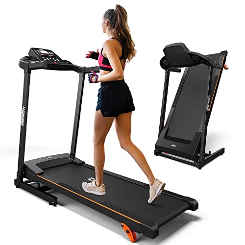 OneTwoFit ルームランナー ランニングマシン ウォーキングマシン ルームランナー 家庭用 電動 静音 らんにんぐましん 12種類のプログラム 歩行面サイズ大 トレッドミル 健康器具 コンパクト 時速0.8~12km 折りたたみ 移動キャスター 日本語説明書付き OT0332