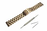 @ccessory 22mm Stainless Steel Metal Watch Band Strap With 2 Pins + Tool For Samsung Gear 2 R380 / Gear 2 Neo R381 / Gear Live R382 (Rose Gold - New Model)