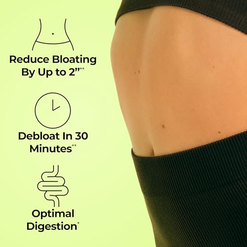 HUM Flatter Me Digestive Enzymes for Women & Men, Digestive Health Bloating Supplement with Ginger & Peppermint Leaf, Fast Acting Anti Bloat Pills Multi Enzyme for Debloating, Vegan, 60 Capsules