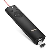 Wireless Presenter Mouse, Pisen RF 2.4GHz Pointer Presenter, Rechargebale Presentation Remote PPT Clicker for Powerpoint Google Slides, Air Mouse Remote Controller for Windows, Mac OS and More