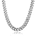 Trendsmax 14.5mm Heavy Polished Silver Tone Cut Curb Cuban Mens Chain Boys 316L Stainless Steel Necklace