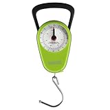 Smartrip Stop and Lock Manual Luggage Scale Mechanical Hanging Scale with Built In Measuring Tape