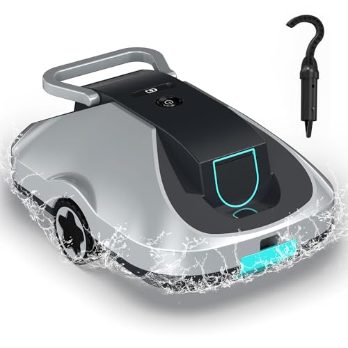 Robot da piscina a batteria, senza fili, per piscine da appoggio e da incasso, pulizia automatica c…